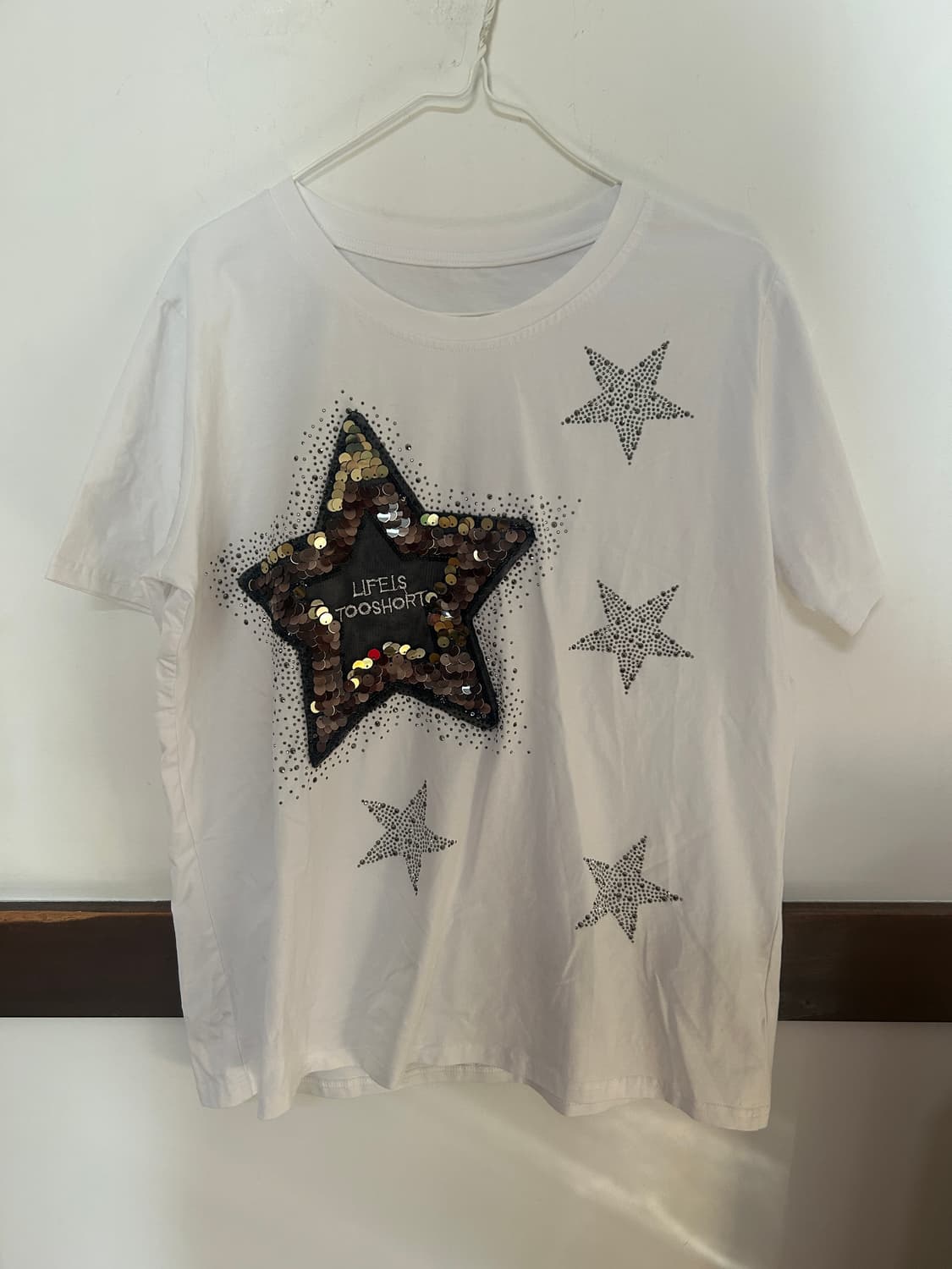 별 스팽글 티셔츠  상품이미지1