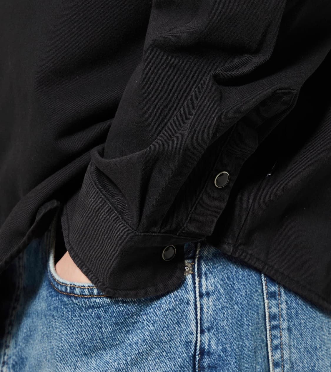 Carhartt 칼하트 WIP 남성 L/S 산타페 블랙 셔츠 상품이미지6