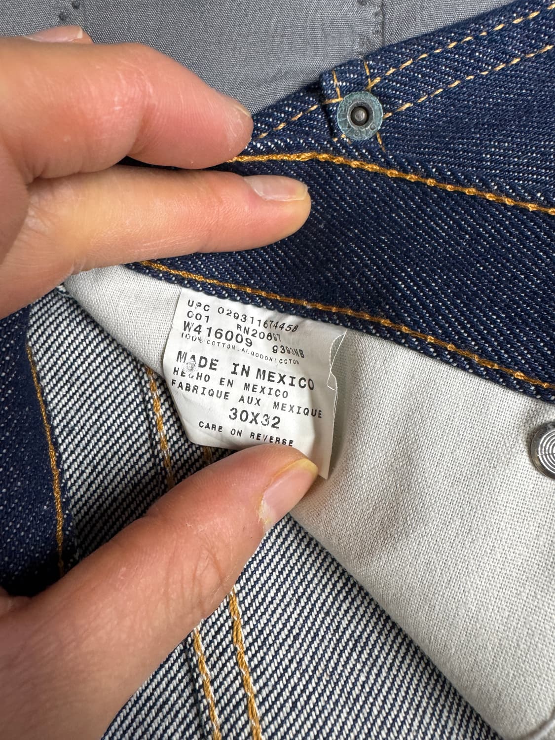 디키즈 생지 데님 팬츠 30x32 (Made in Mexico)  상품이미지3