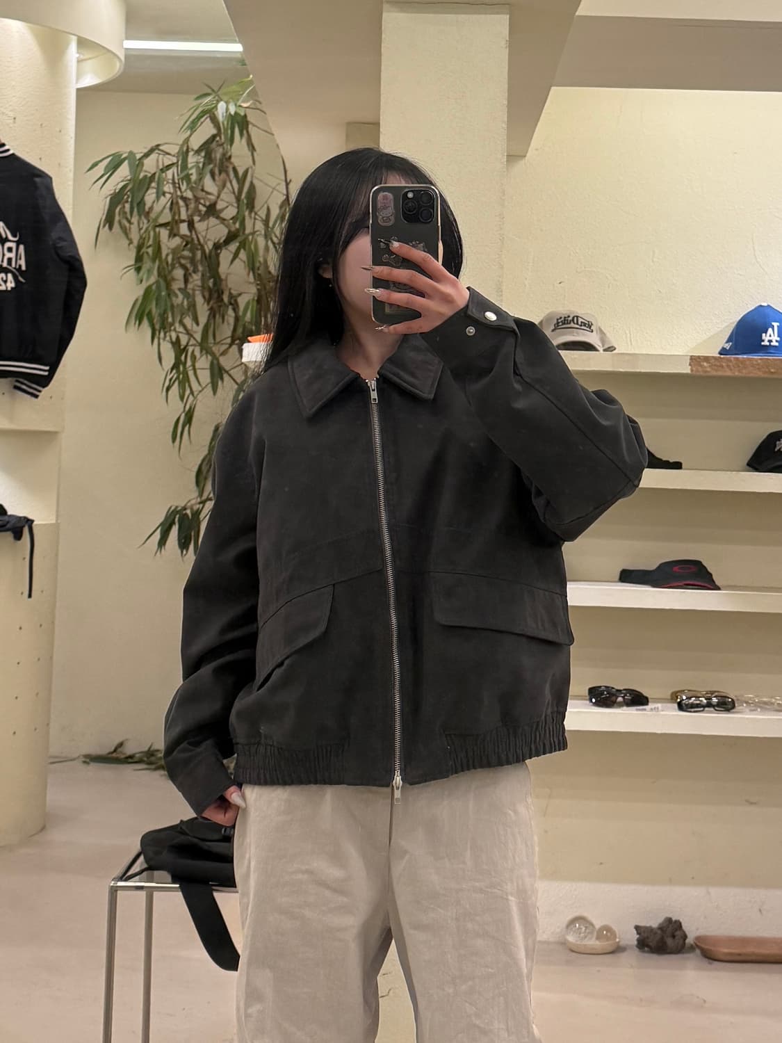 빈티지 그레이 투웨이 미니멀 자켓 U656 상품이미지1