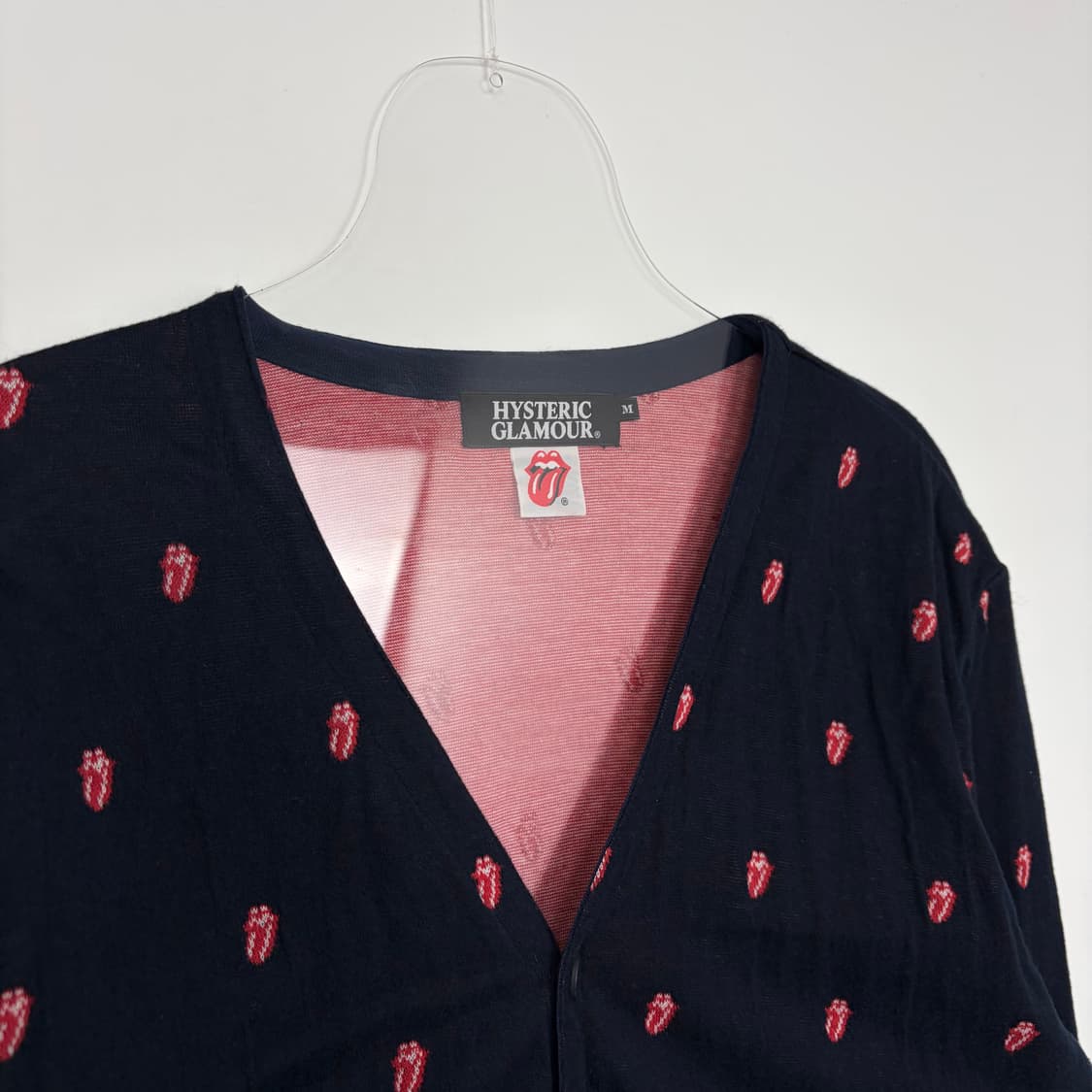 히스테릭글래머 롤링스톤즈 패턴 니트 가디건 상품이미지2