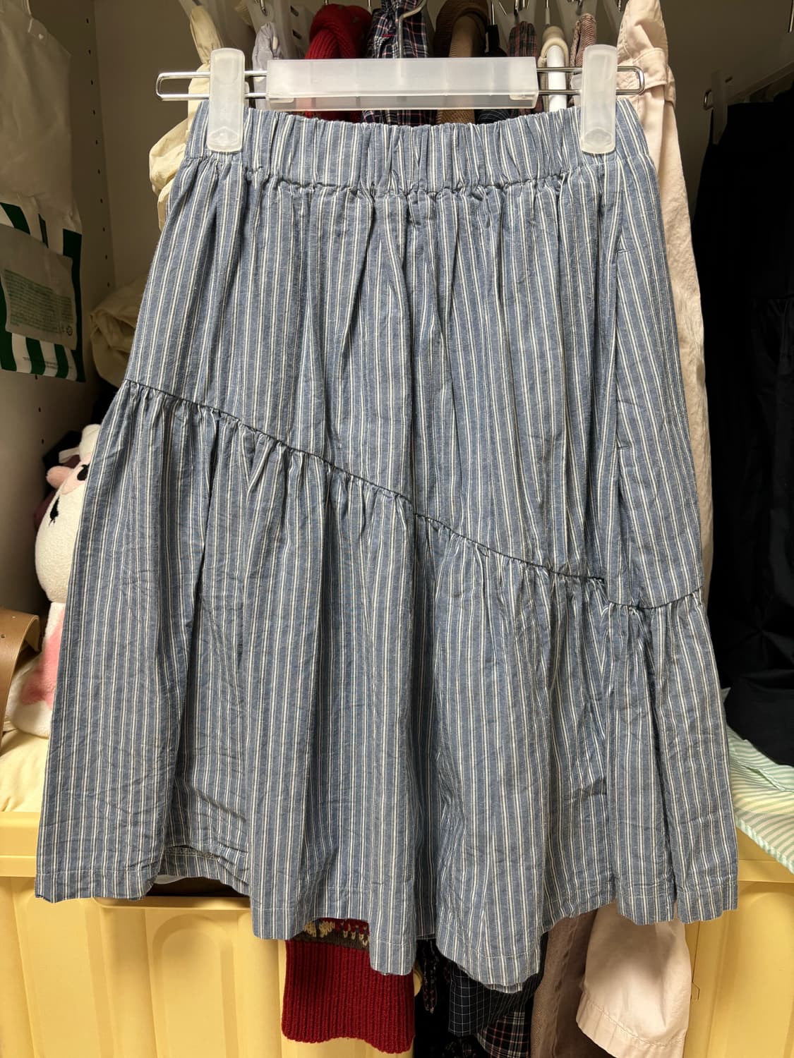 페스토 STRIPE ASYMMETRY SKIRT RAINY DAY 상품이미지2