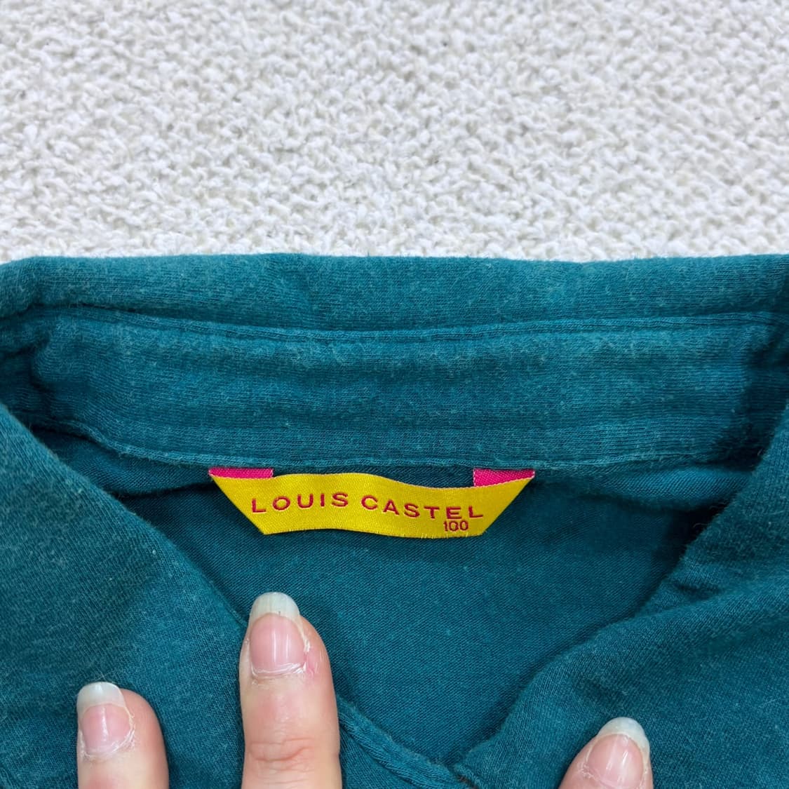 100 루이까스텔 긴팔 카라 티셔츠 0402E 상품이미지3