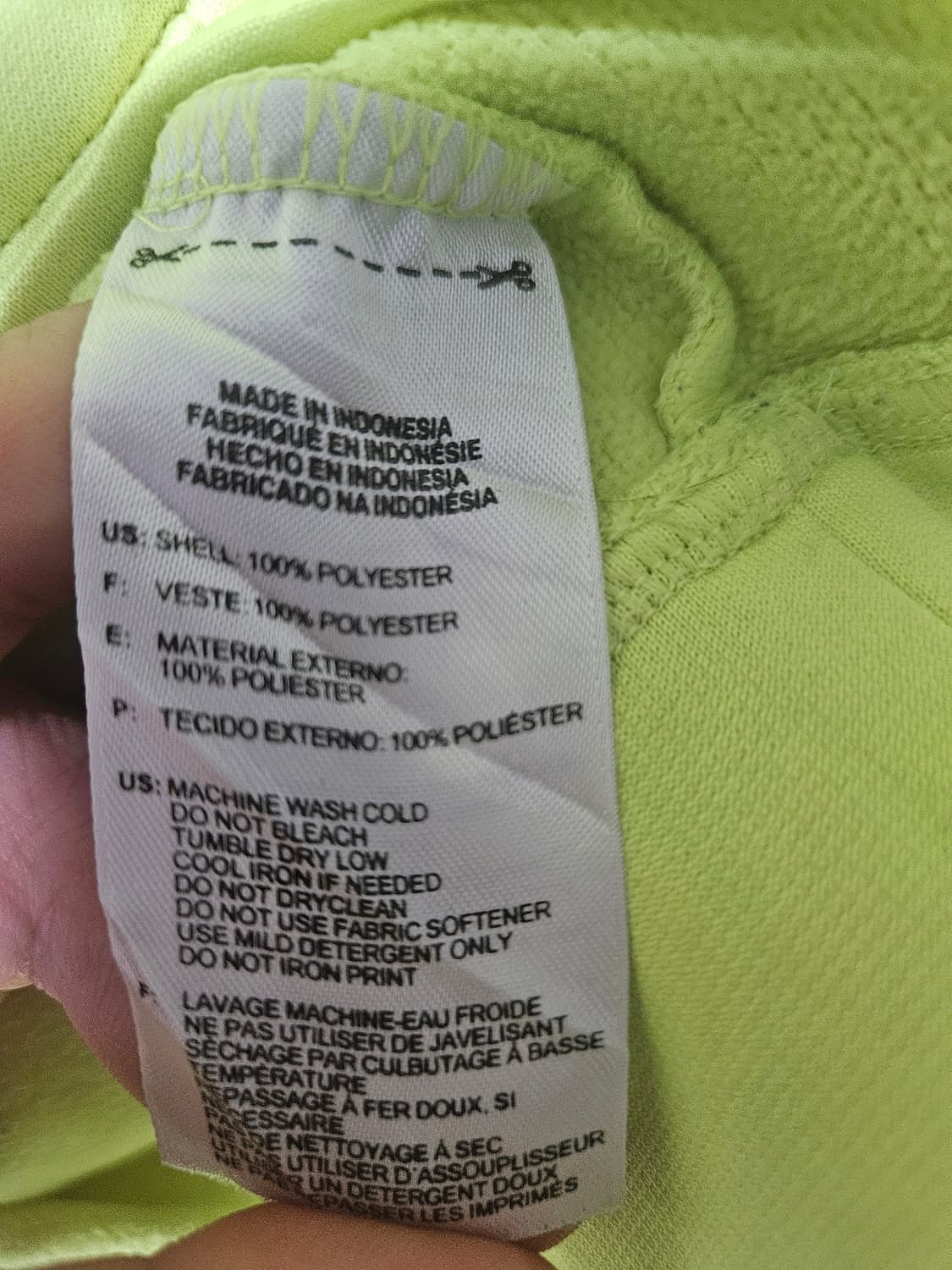 아디다스 형광 후드티 L 상품이미지5