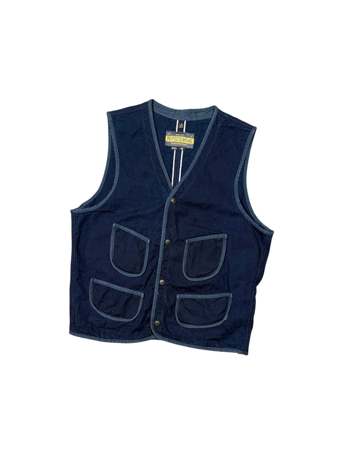 Schott 쇼트 퍼펙토 브랜드 콘 데님 베스트 상품이미지1