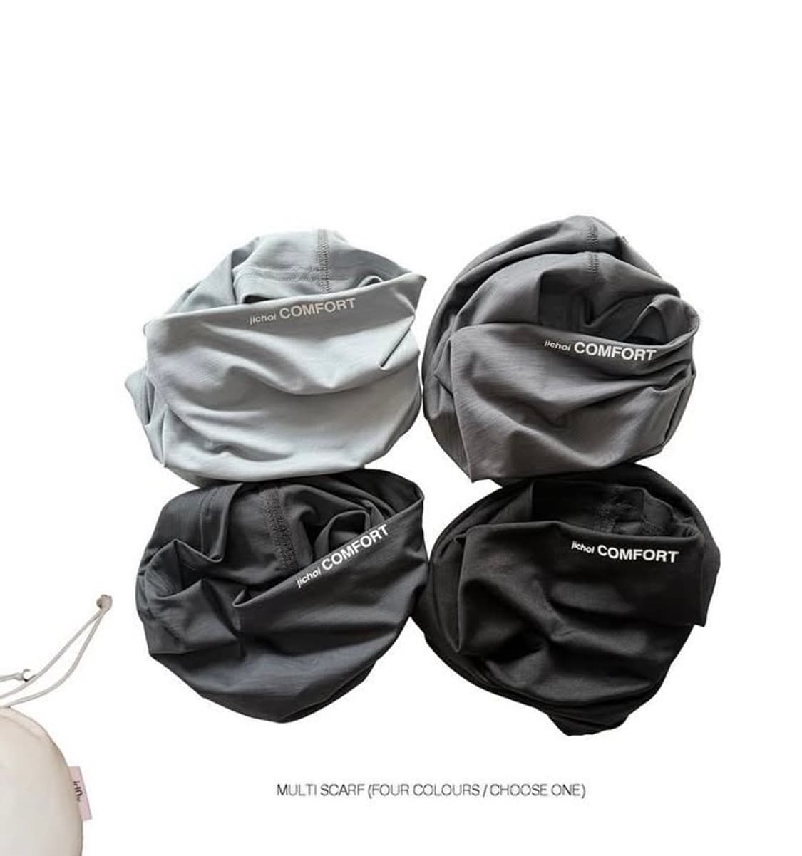 지초이컴포트 멀티 스카프 블랙 상품이미지1