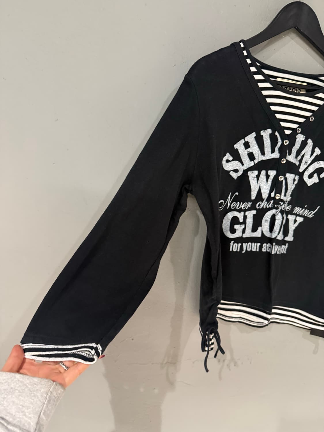 layered detail lettering long sleeve 상품이미지8