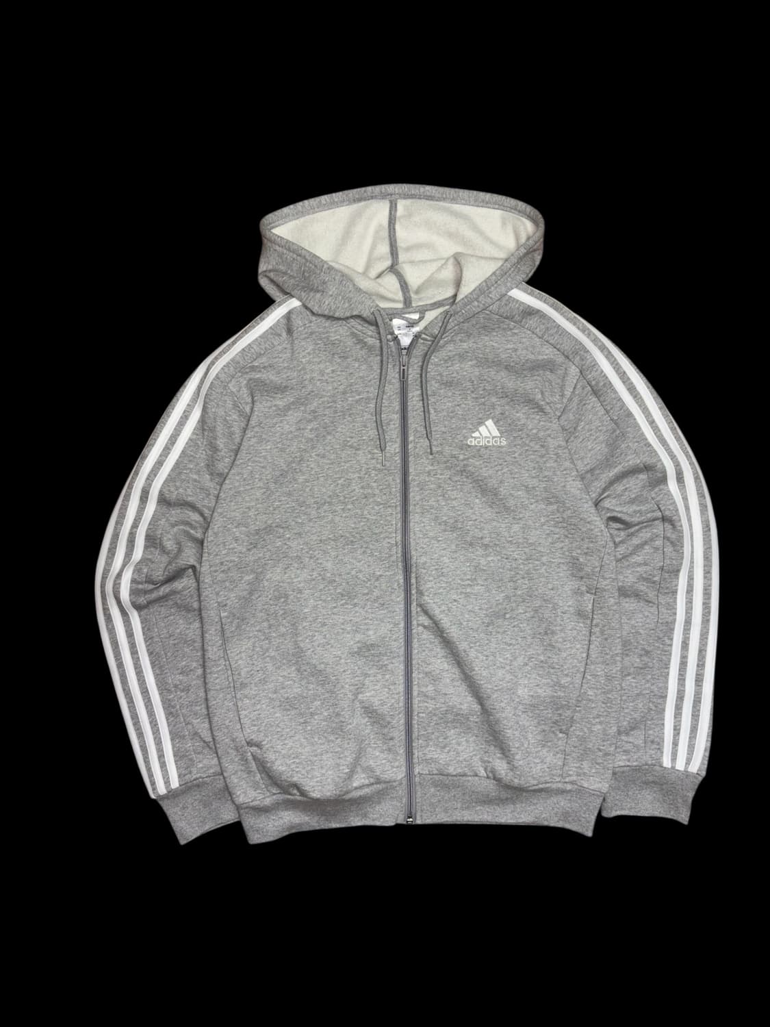 아디다스 그레이 후드 집업 상품이미지1