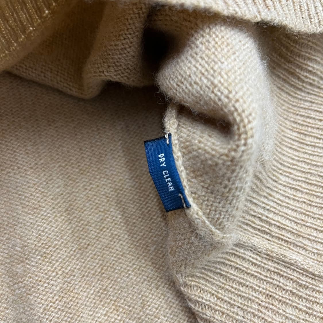 플로 랄프로렌 브라운포니 베이지 브이넥 니트 S 상품이미지5