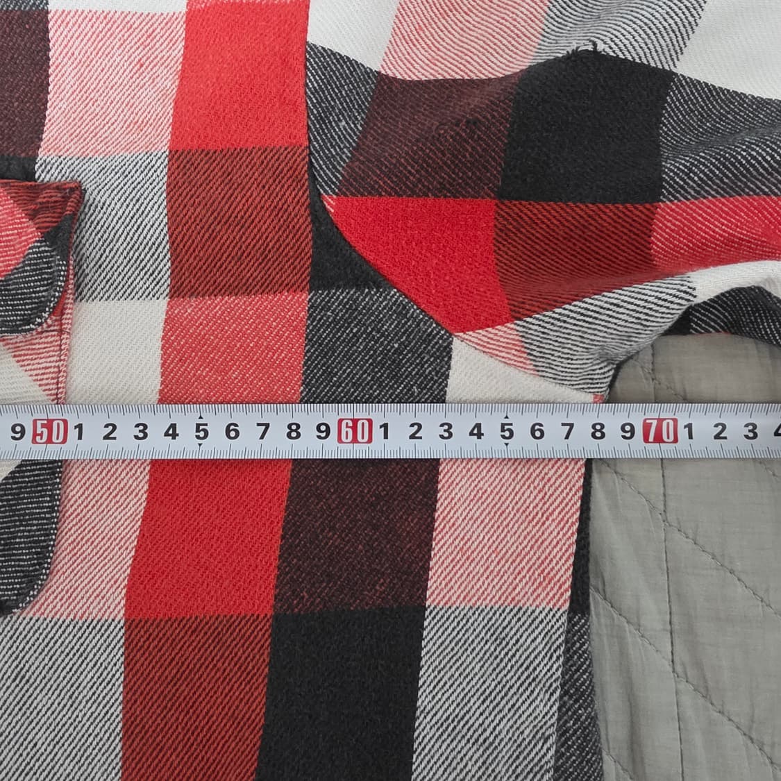 [XXL] 80s 파이브 브라더 빈티지 플란넬 체크 셔츠 레드/블랙 상품이미지7