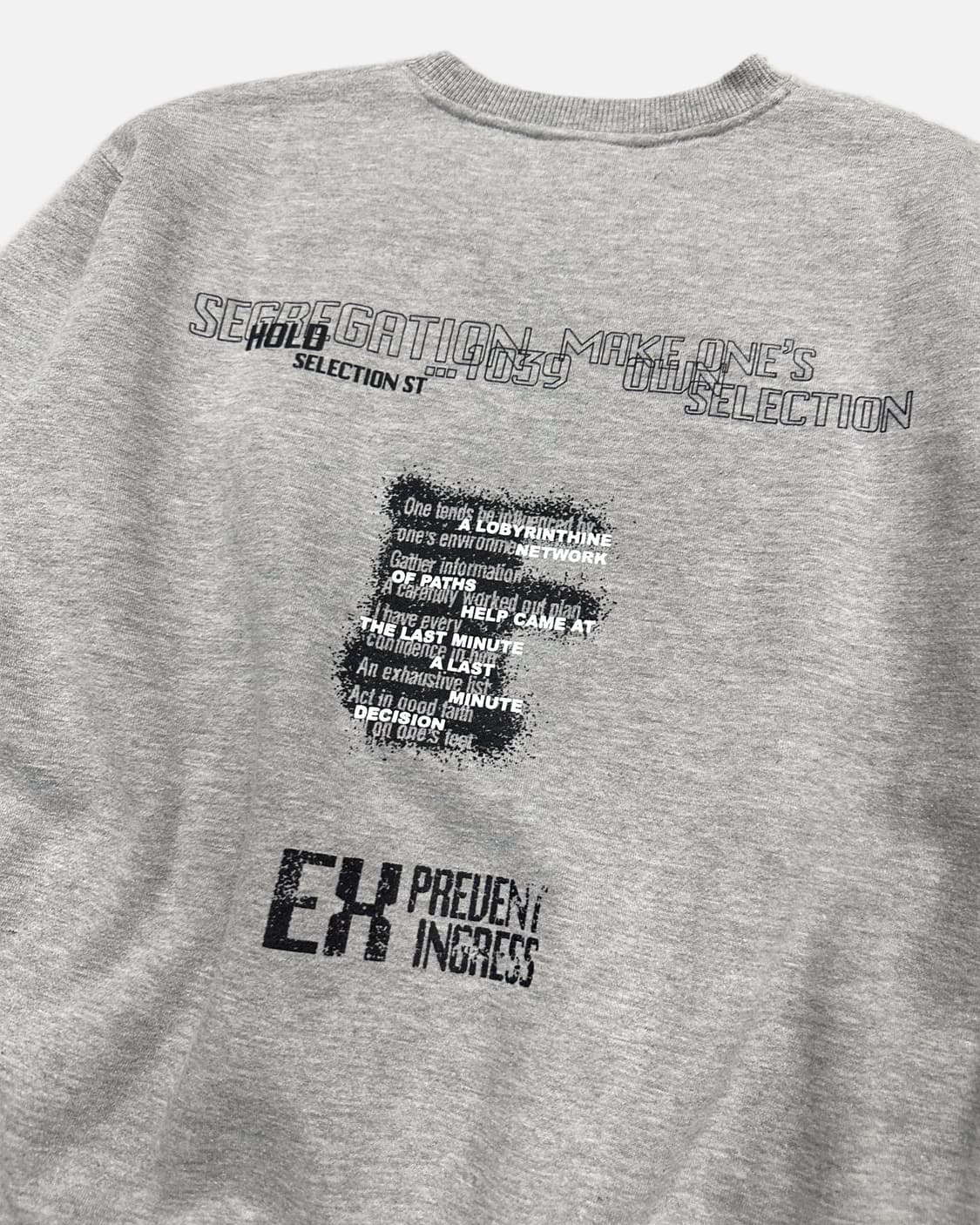 grunge lettering grey sweatshirt 상품이미지5