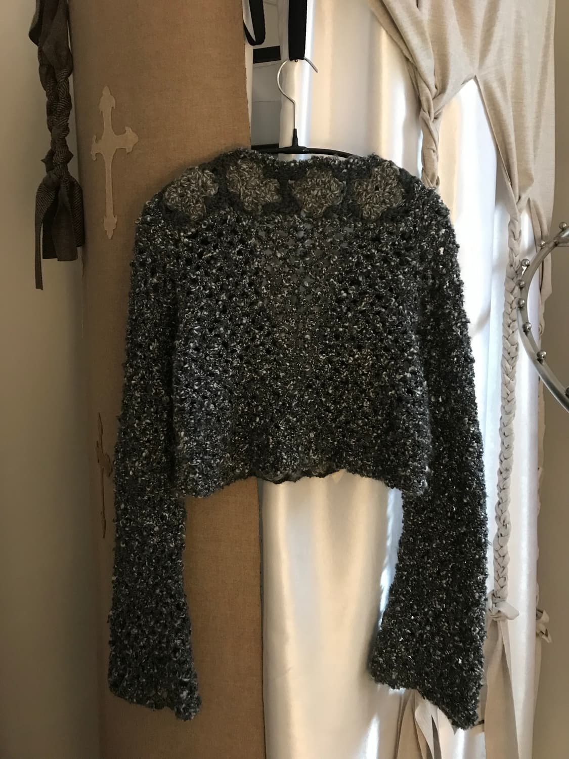 vintage grey short cardign  상품이미지8