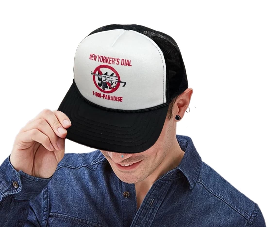 파라다이스 NYC 뉴요커 다이얼 트러커 모자 - 블랙 상품이미지1