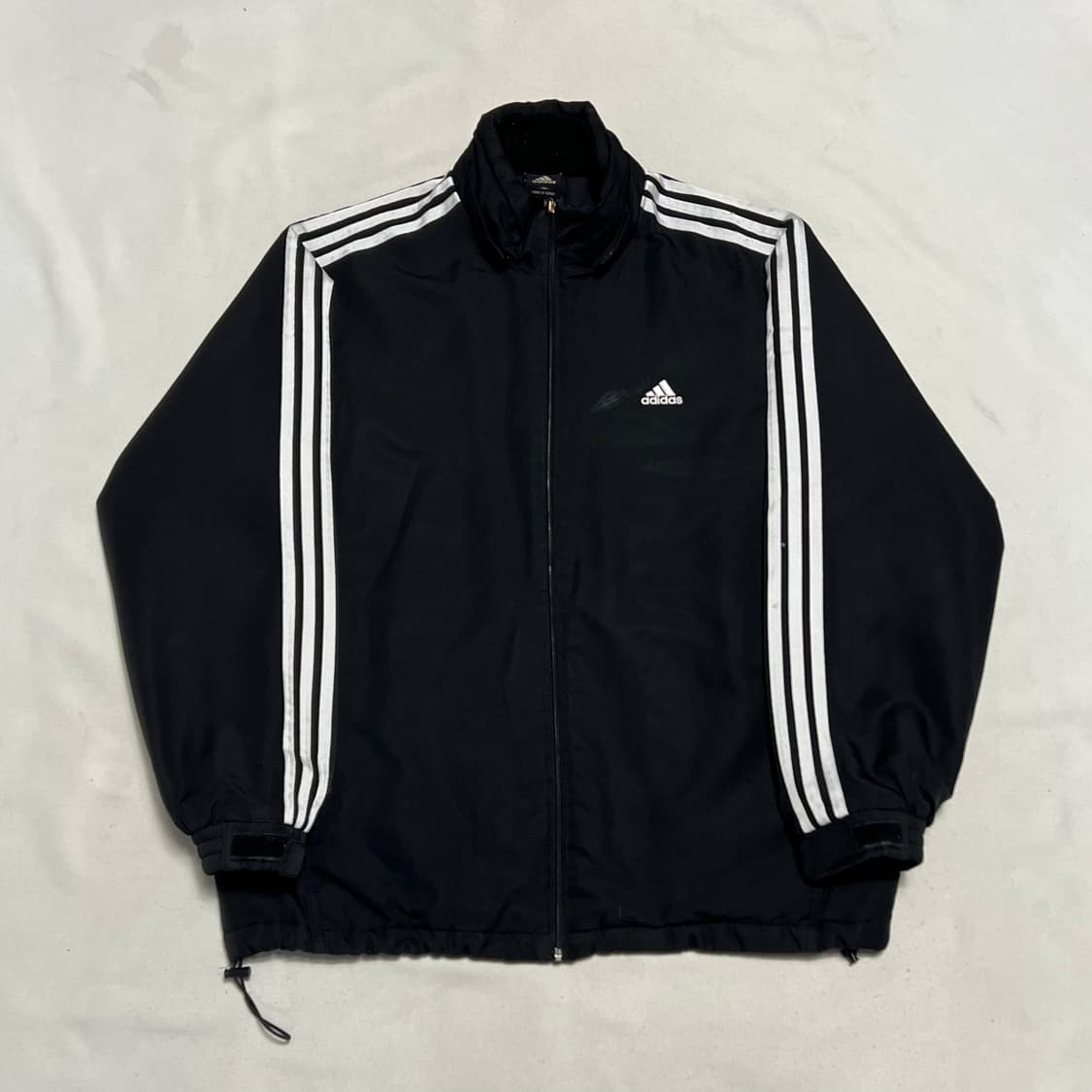 105 아디다스 블랙 삼선 패딩 점퍼 상품이미지2