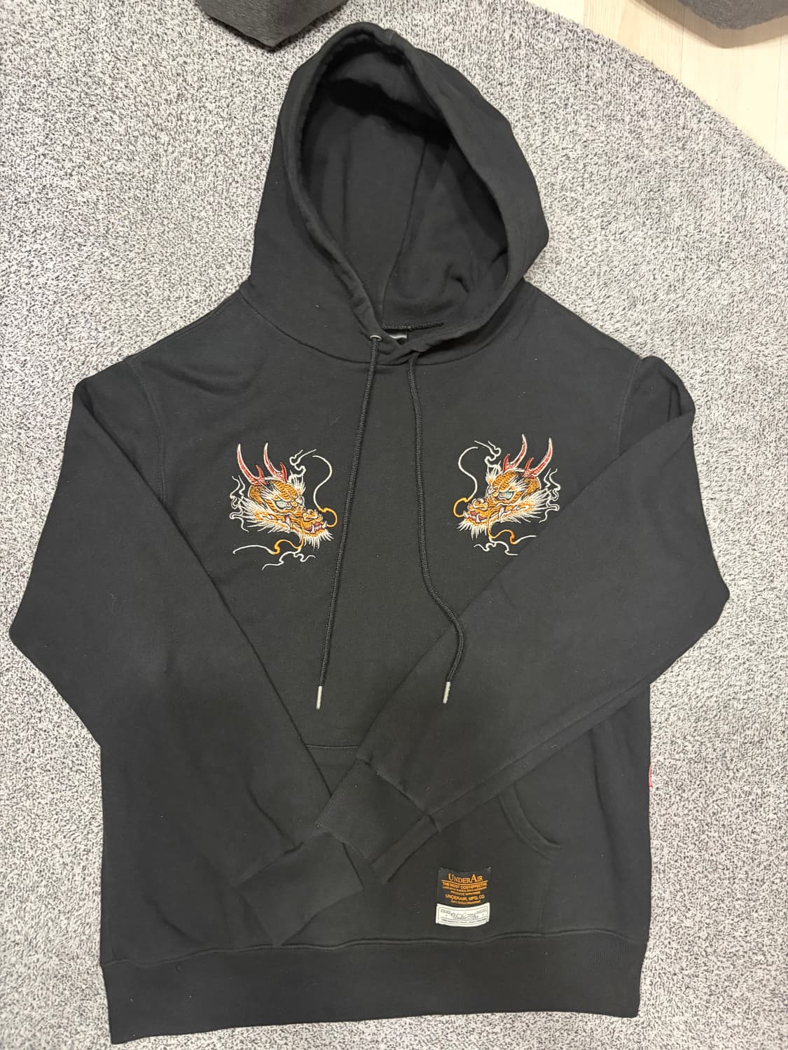 underair 빈티지 용 후드티 상품이미지2