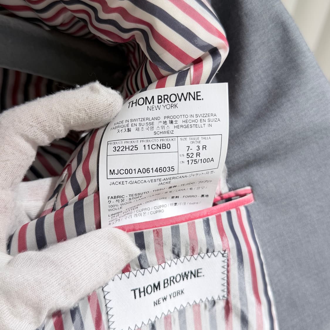 3 / 톰브라운 사선완장 플레인 위브 블레이저 / 택달림 상품이미지8