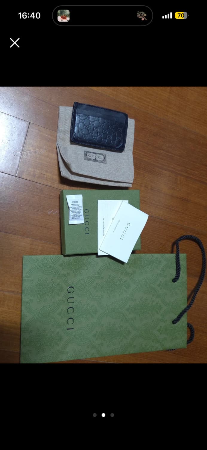 구찌 카드지갑 풀박스 상품이미지2