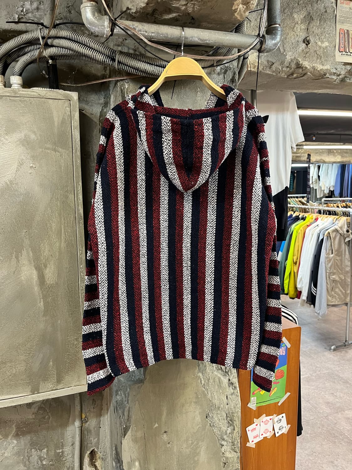 빈티지 맥시칸 바하 후드 레드 S #csz2563 상품이미지2