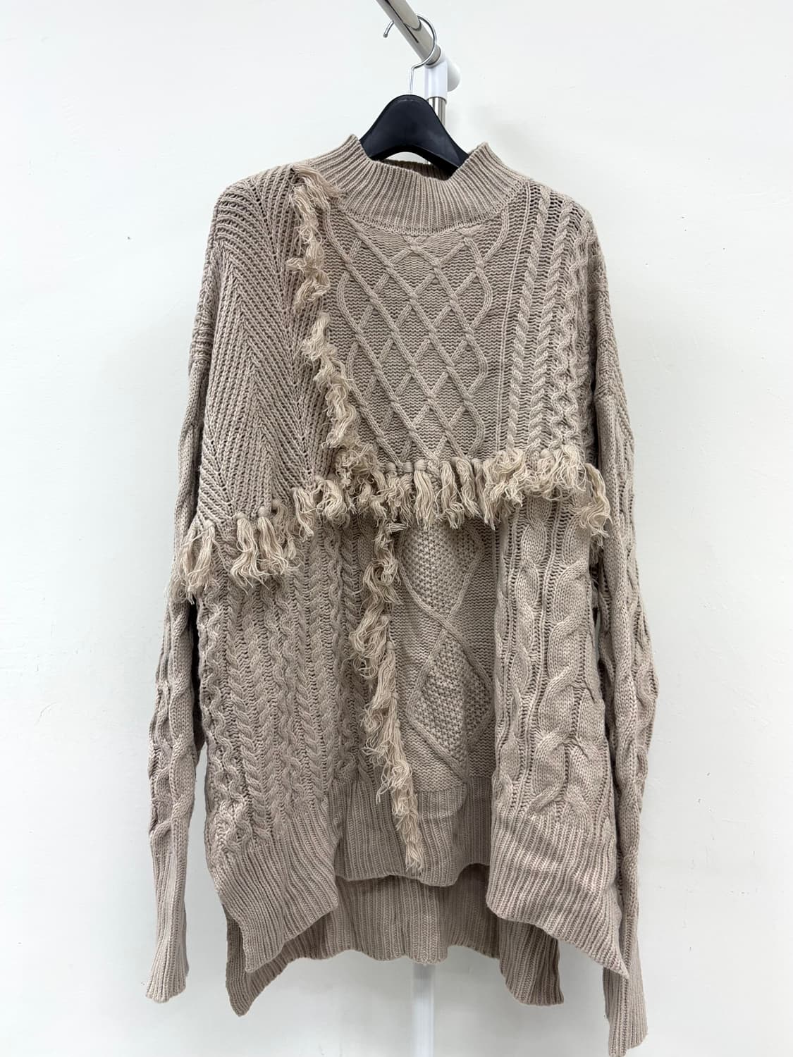 빈티지 베이지 니트 스웨터 상품이미지5