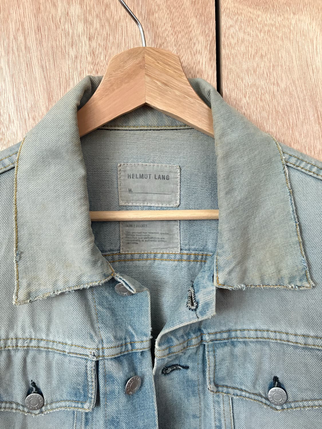90s helmut lang denim trucker(48) 상품이미지5