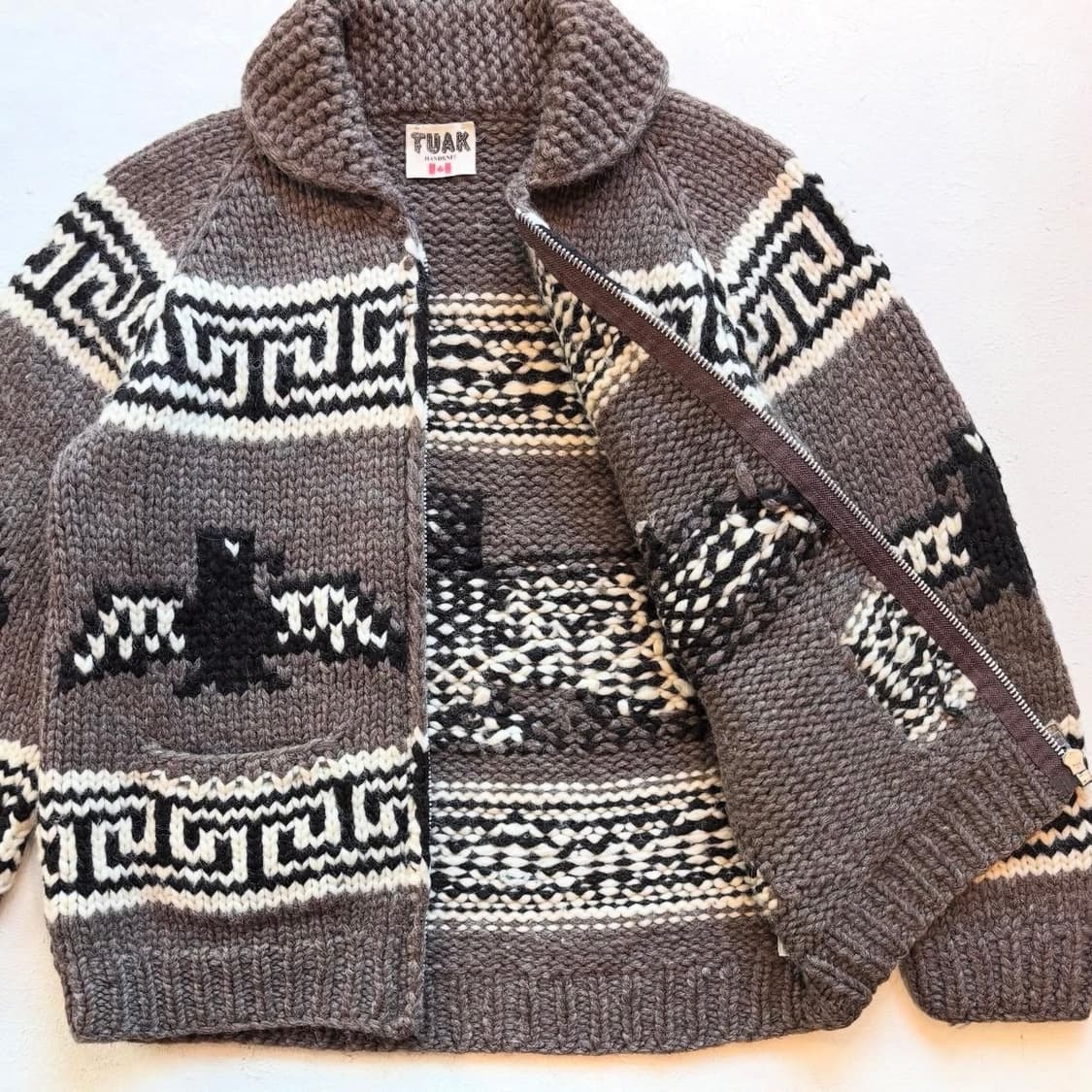 90's TUAK Handmade Cowichan sweater 상품이미지4
