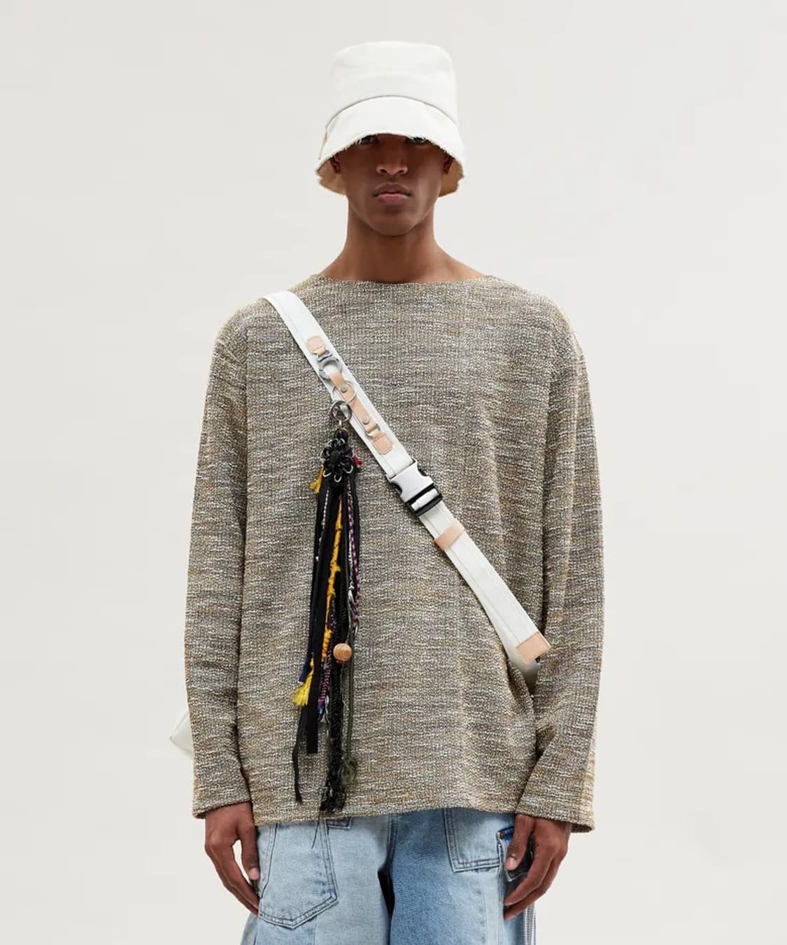 엔더슨벨 썸머 부클 보트 넥 풀오버(BEIGE) 상품이미지2