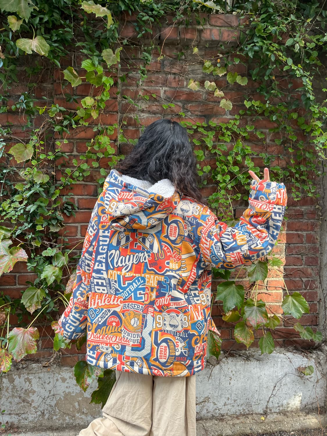 카툰패턴 코듀로이 아우터 상품이미지6