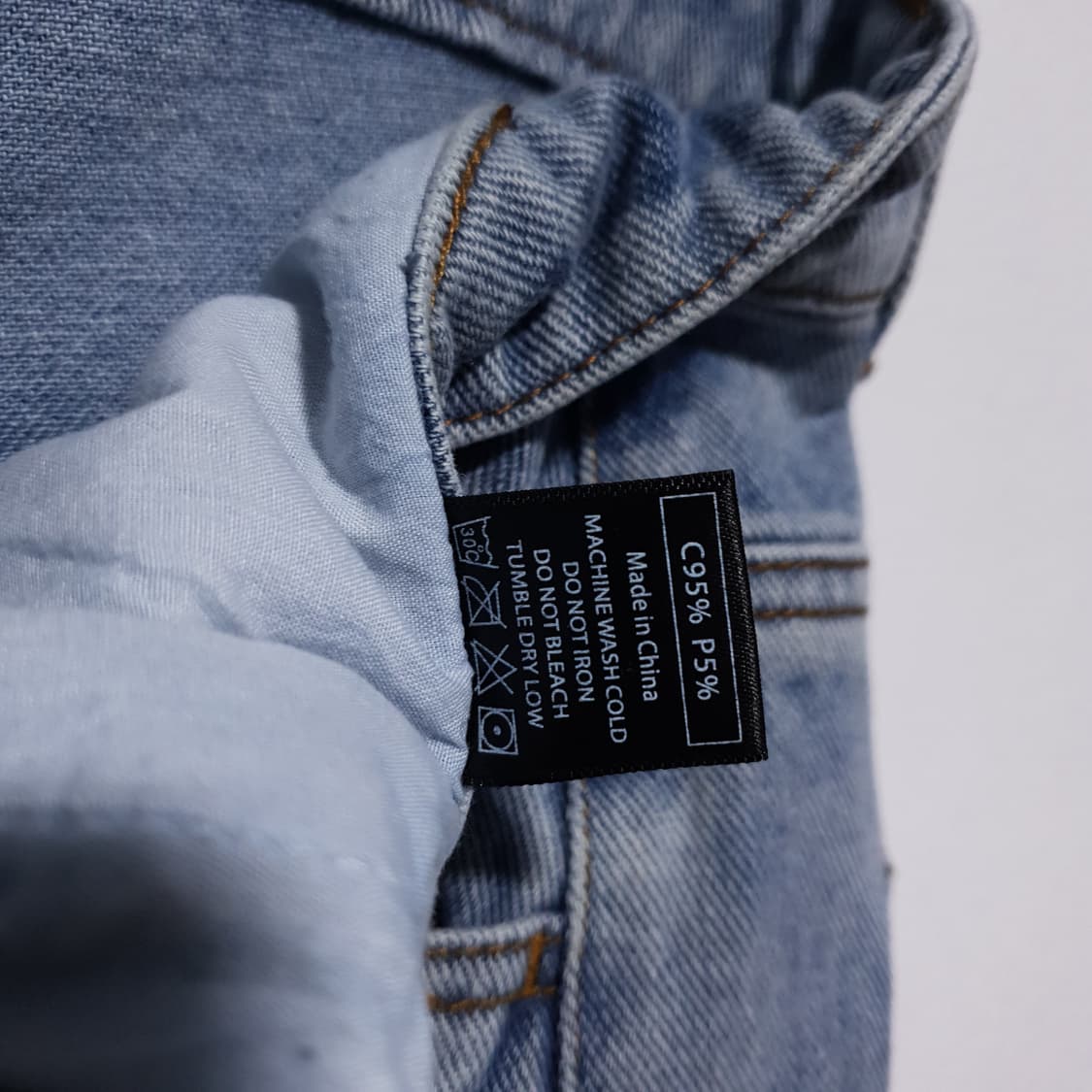 L) 낫포너드 엑스트라 와이드 볼룬 데님 팬츠 연청 상품이미지7