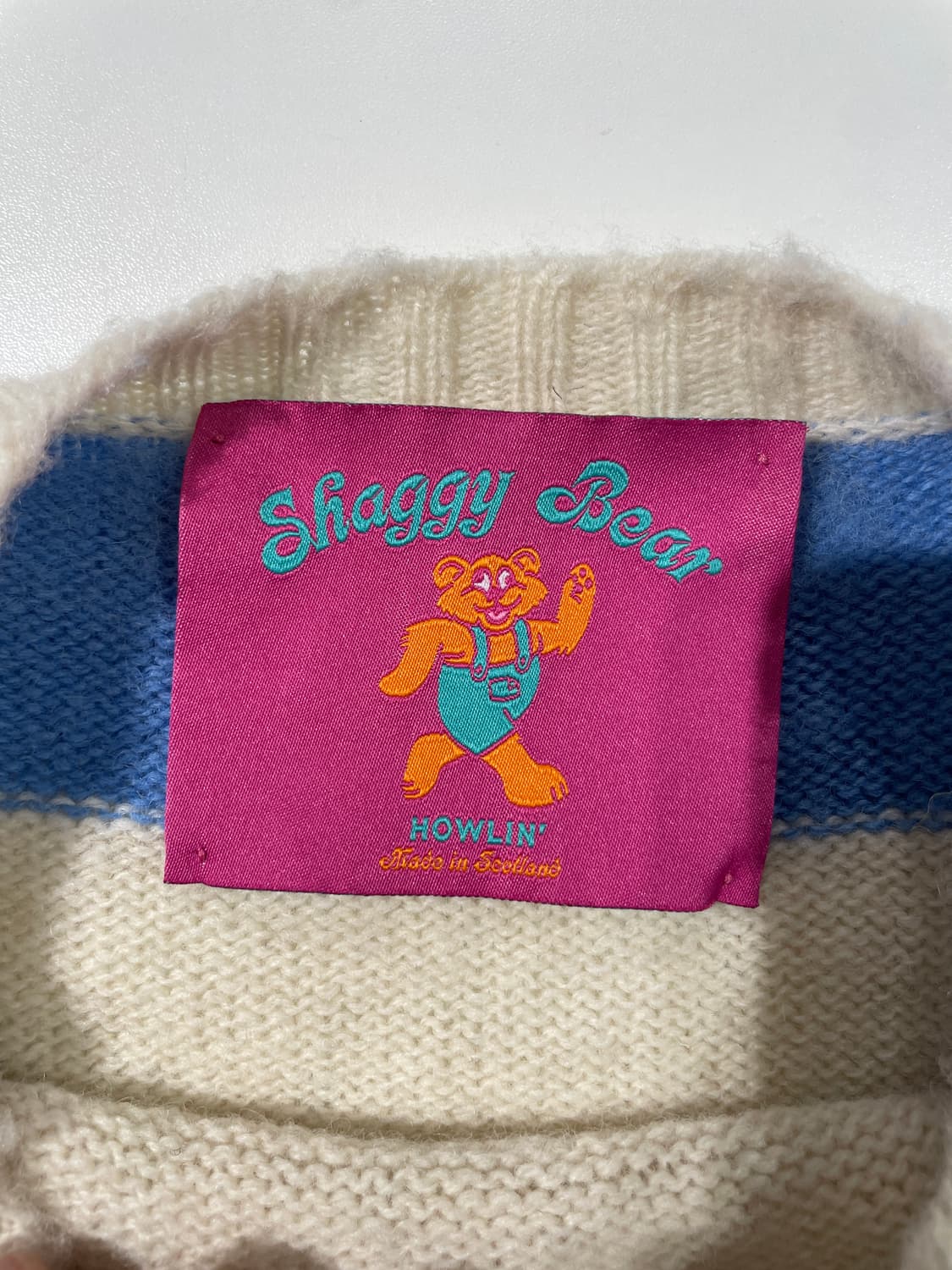 하울린 쉐기 베어 도플러 청키 스트라이프 니트 상품이미지7