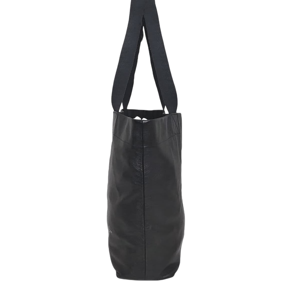 요지 야마모토 레터링 레더 토트백 상품이미지4