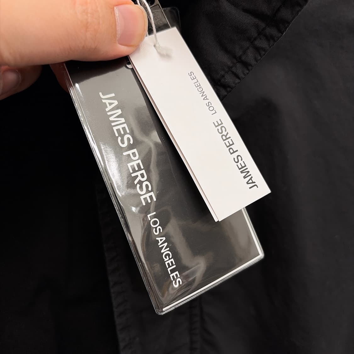 (정품/새상품) 제임스펄스 여성 블랙 코튼 경량 집업 파카 코트 상품이미지4