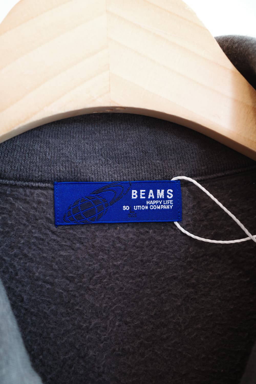 BEAMS 빔즈 투웨이 집업 맨투맨  상품이미지3