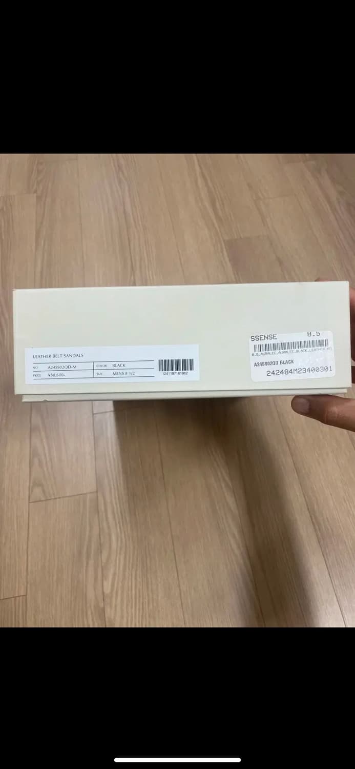 오라리 쪼리 레더 플립플랍 41.5size 새상품 상품이미지3