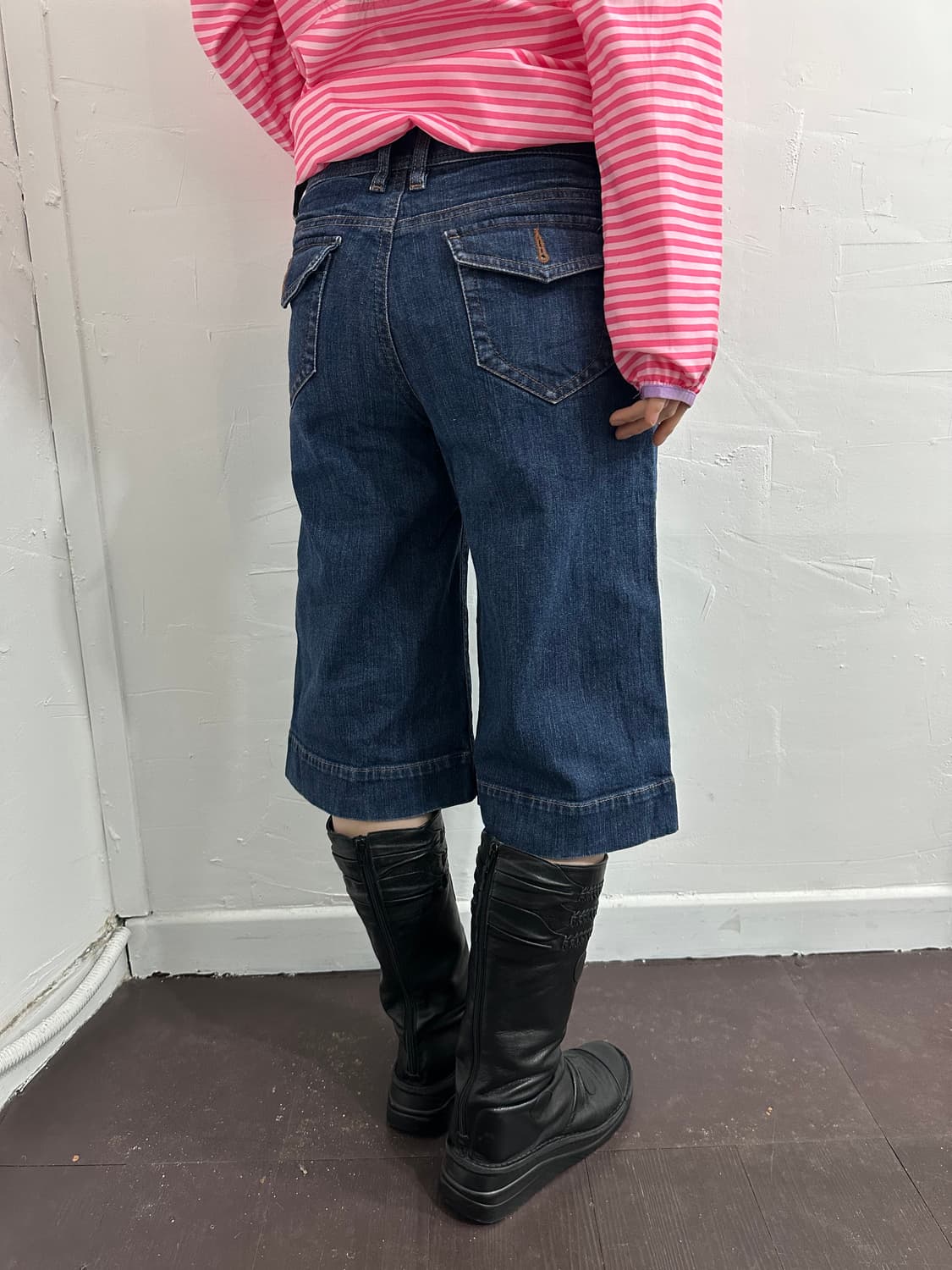 enracine denim half pants 상품이미지2