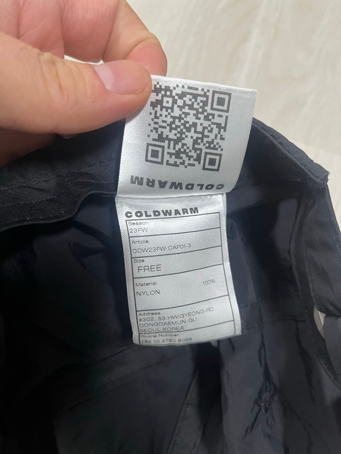 콜드웜 캡 블랙 상품이미지3