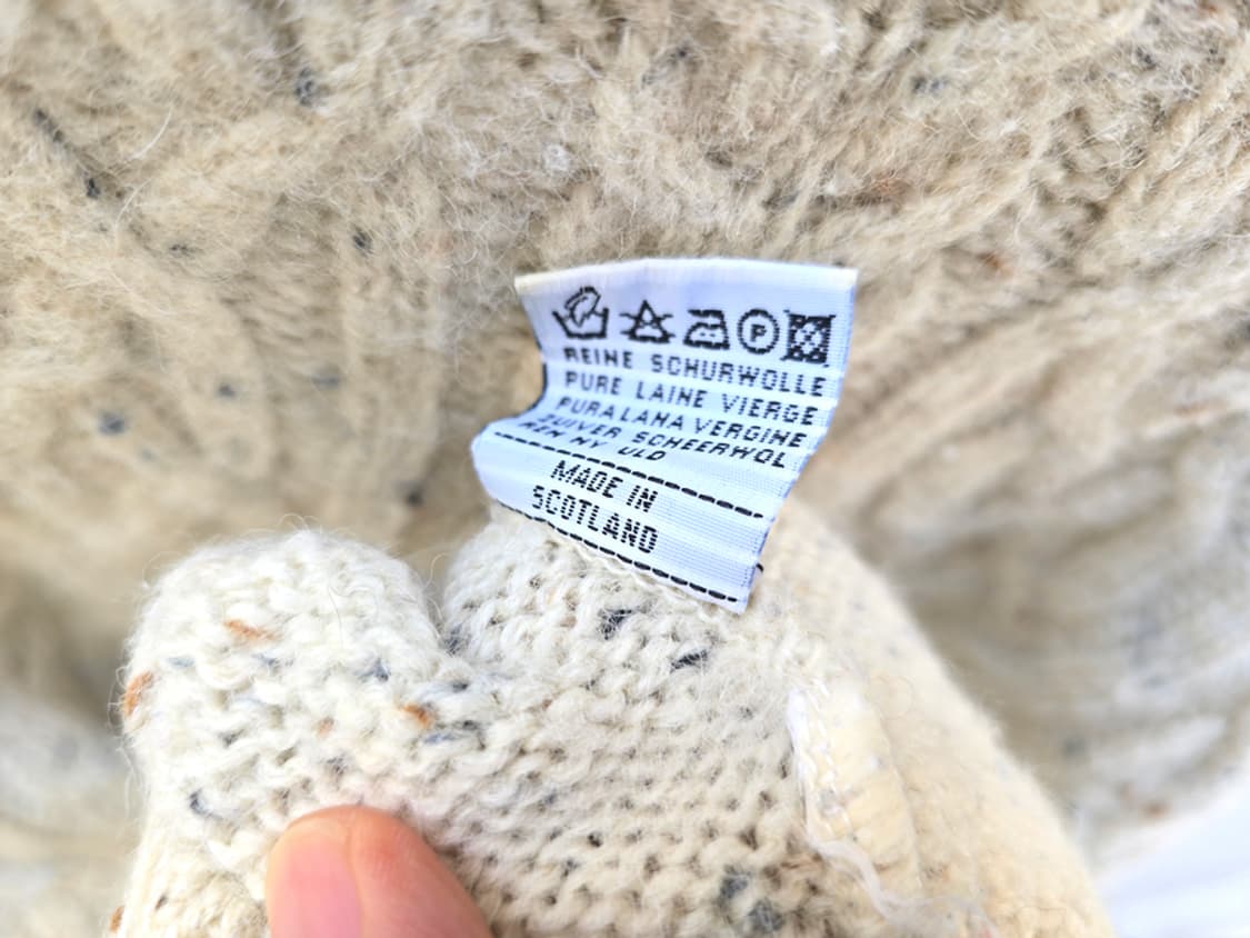 90s 브루스 필드 피셔맨 니트 (made in scotland) 상품이미지8