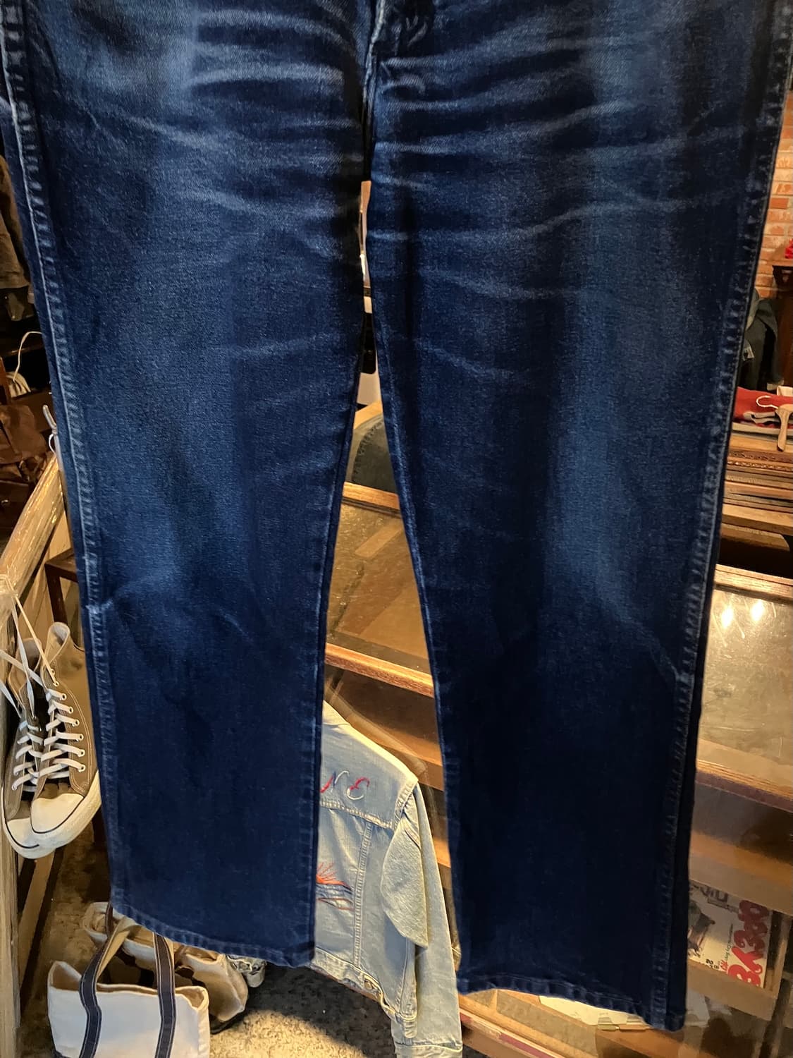 빈티지 랭글러 하드 페이드 데님 팬츠 상품이미지4