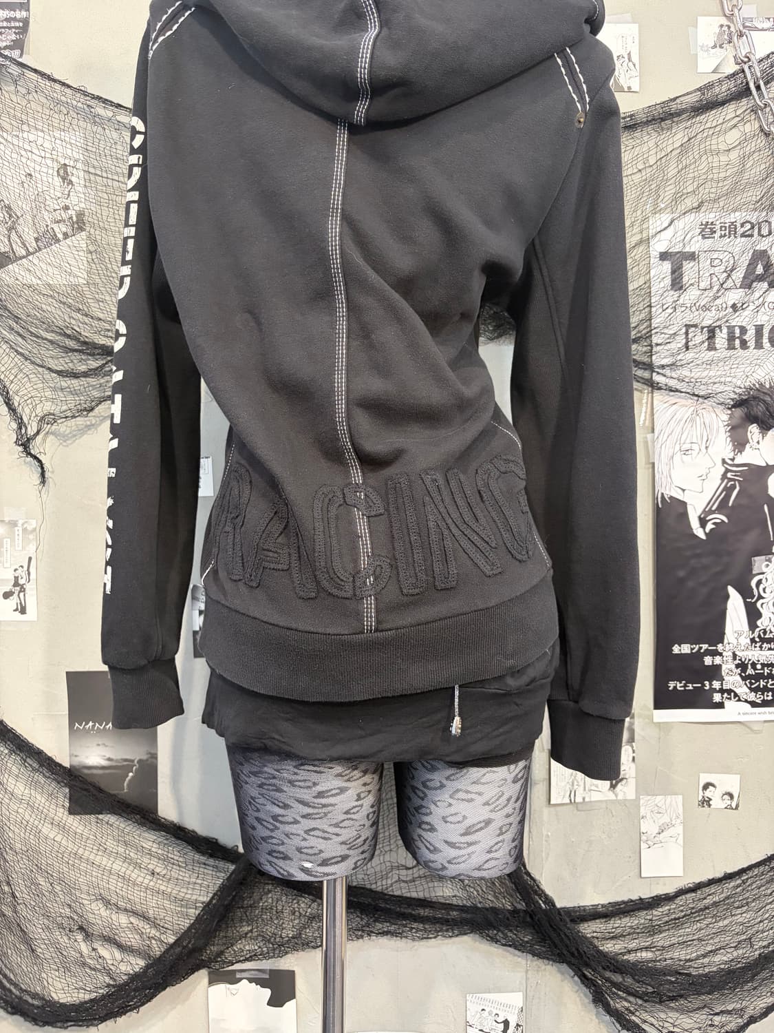 EXR Y2K patch stitch hoodie zip up 상품이미지10