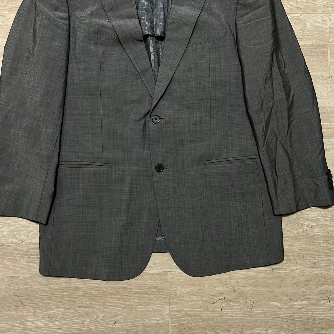 지방시 모헤어 투버튼 싱글 블레이저 정장자켓 [다크 그레이] L/100 상품이미지3