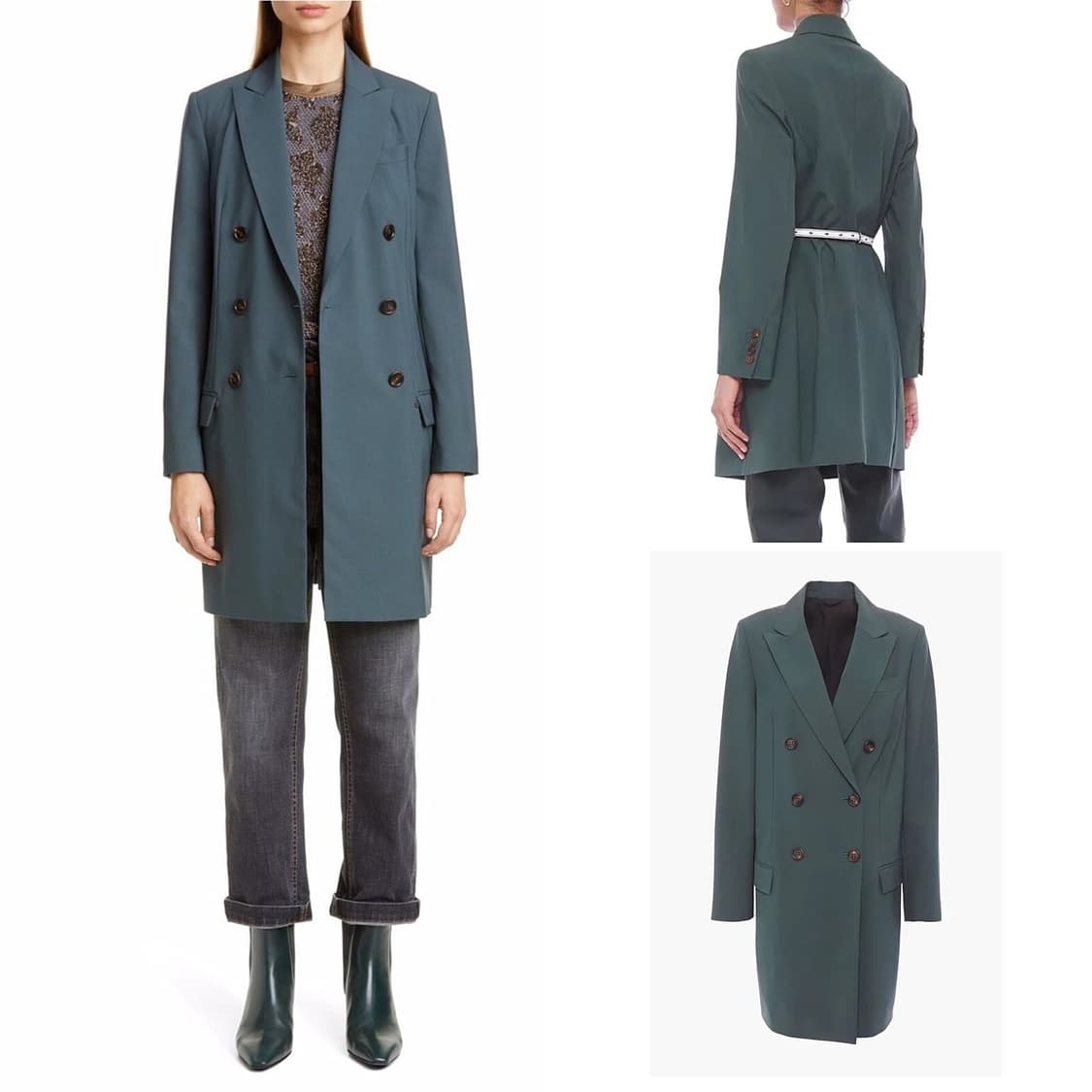 브루넬로 쿠치넬리 더블 울 롱 자켓 상품이미지2