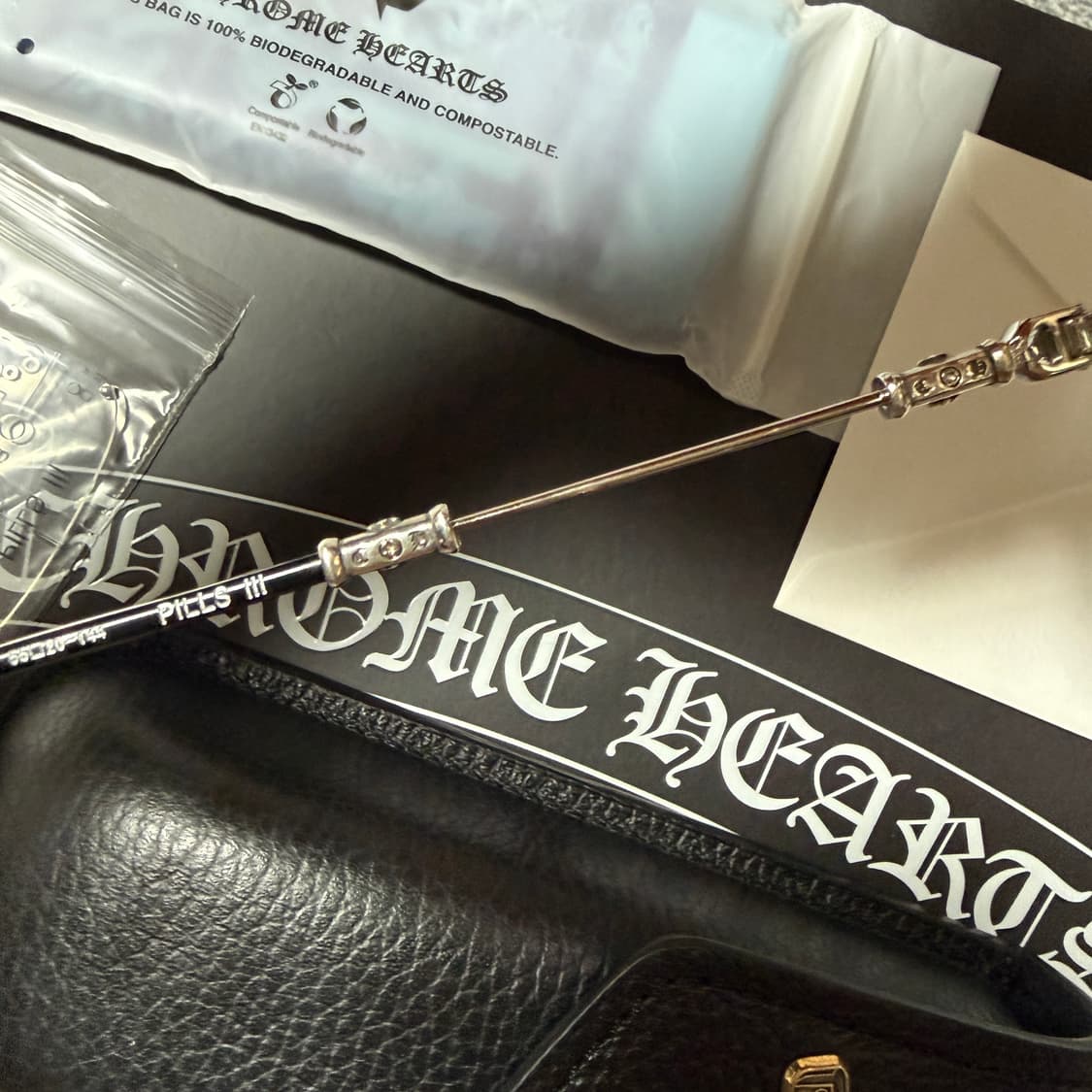 크롬하츠 PILLS 3 필스3 샤이닝 실버 무테 안경 상품이미지6