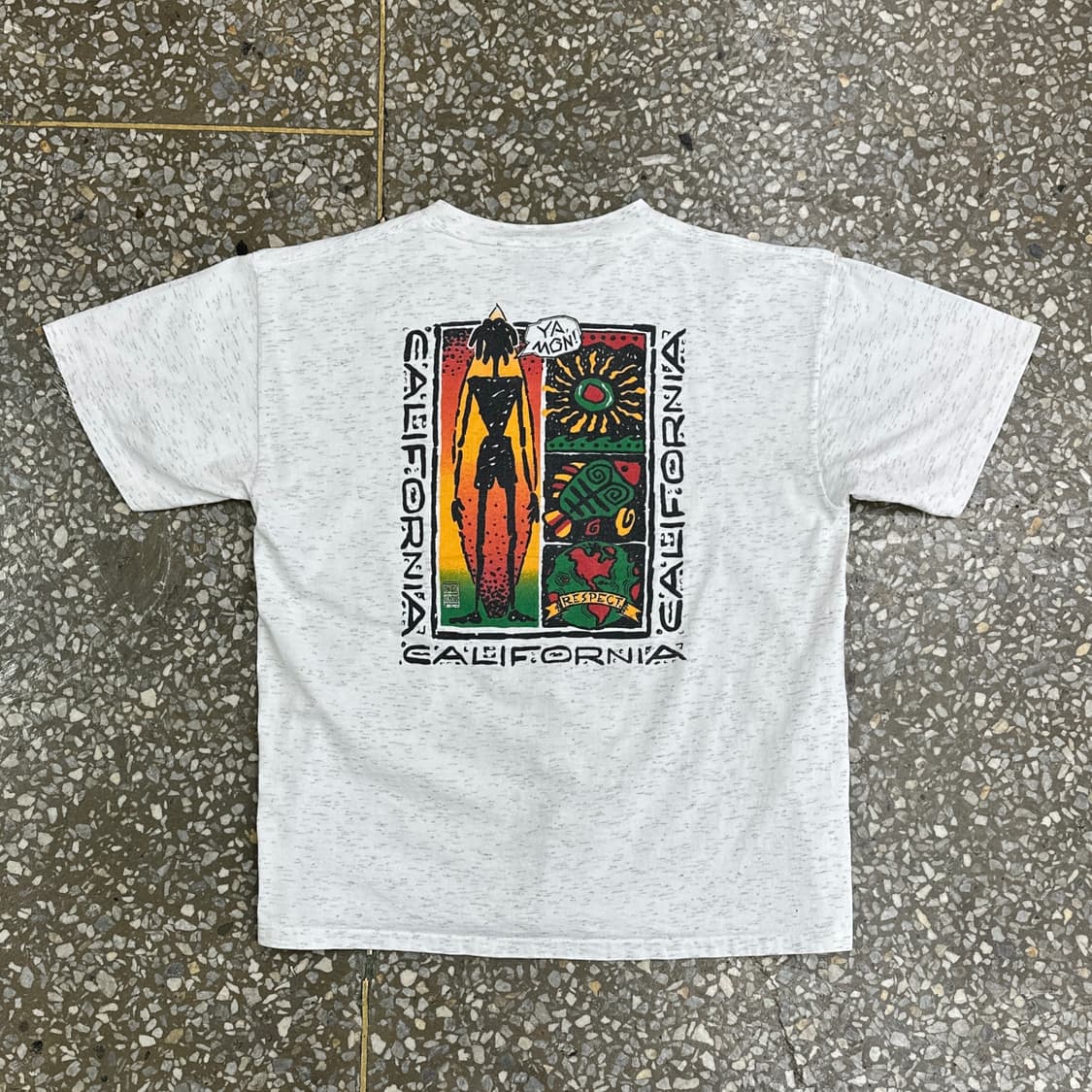 90s USA 오네이타 서핑 야만 빈티지 싱글스티치 티셔츠 L 상품이미지3