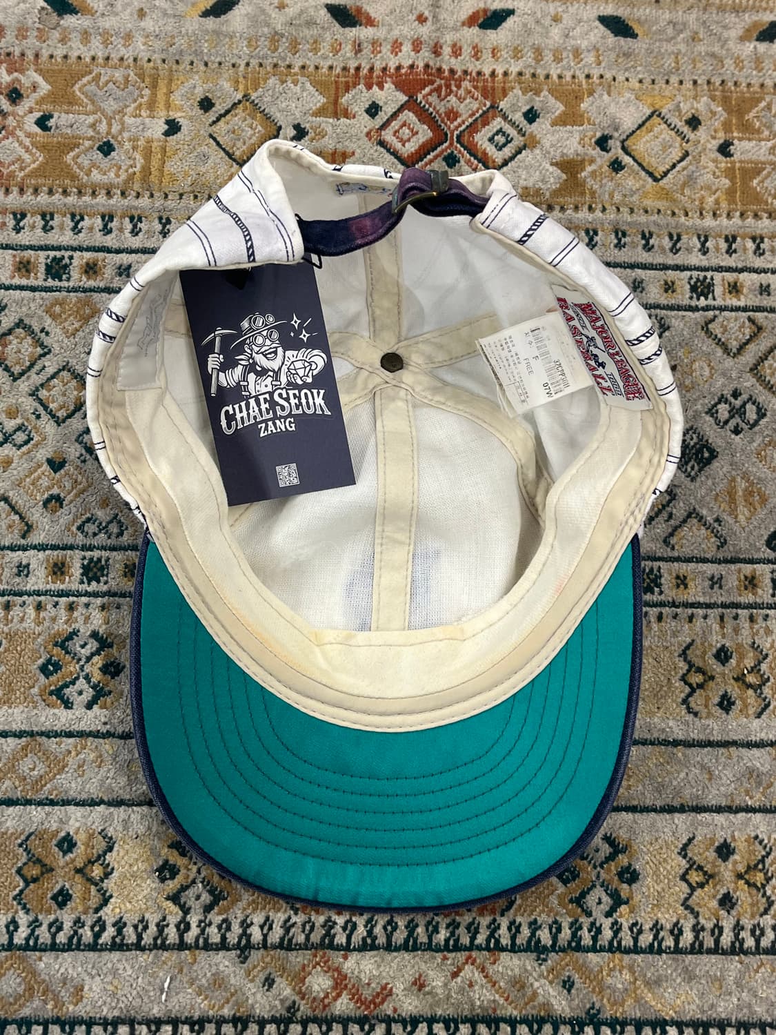 MLB 스트라이프 볼캡 네이비 #csz3774 상품이미지9