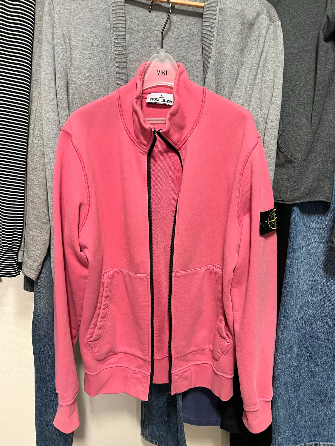 스톤아일랜드 가먼트다잉 스웻 집업 상품이미지2