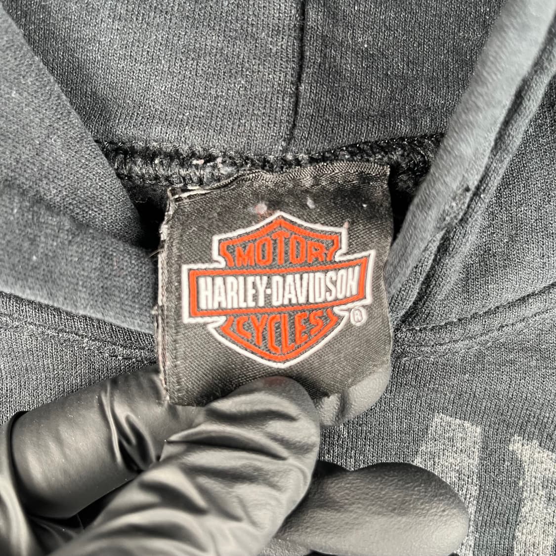빈티지 할리데이비슨 스컬 후드 상품이미지3