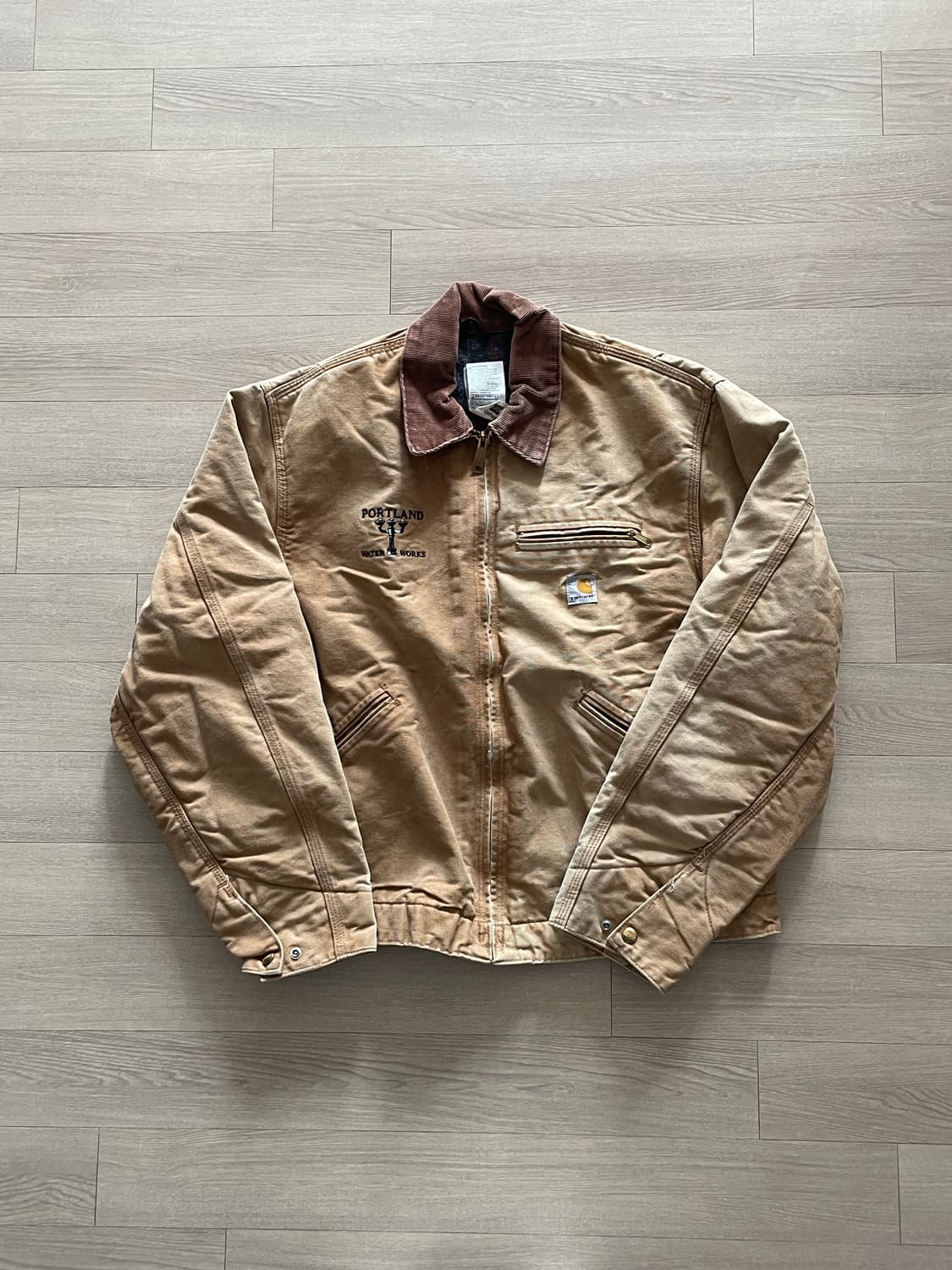 칼하트 J01 BRN 브라운 디트로이트 자켓 상품이미지1