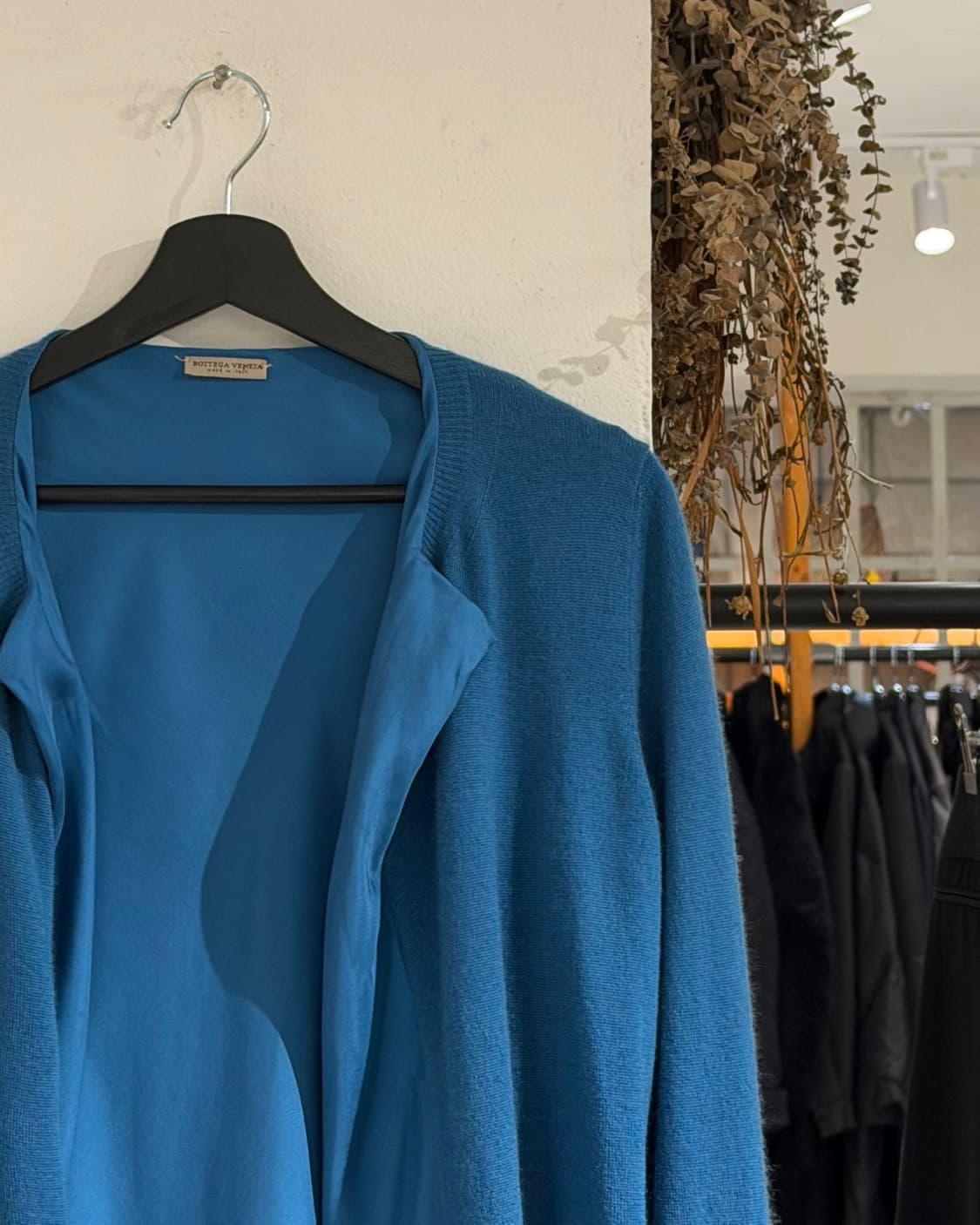 보테가 베네타 블루 실크 니트 가디건 상품이미지3