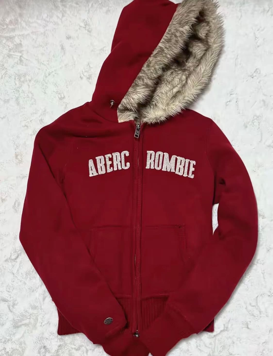 아베크롬비 울프죠 버건디 후드집업 상품이미지1