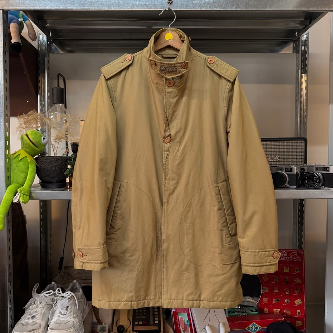 울리치 이탈리아 디자인 밀리터리 코트 S M 상품이미지1