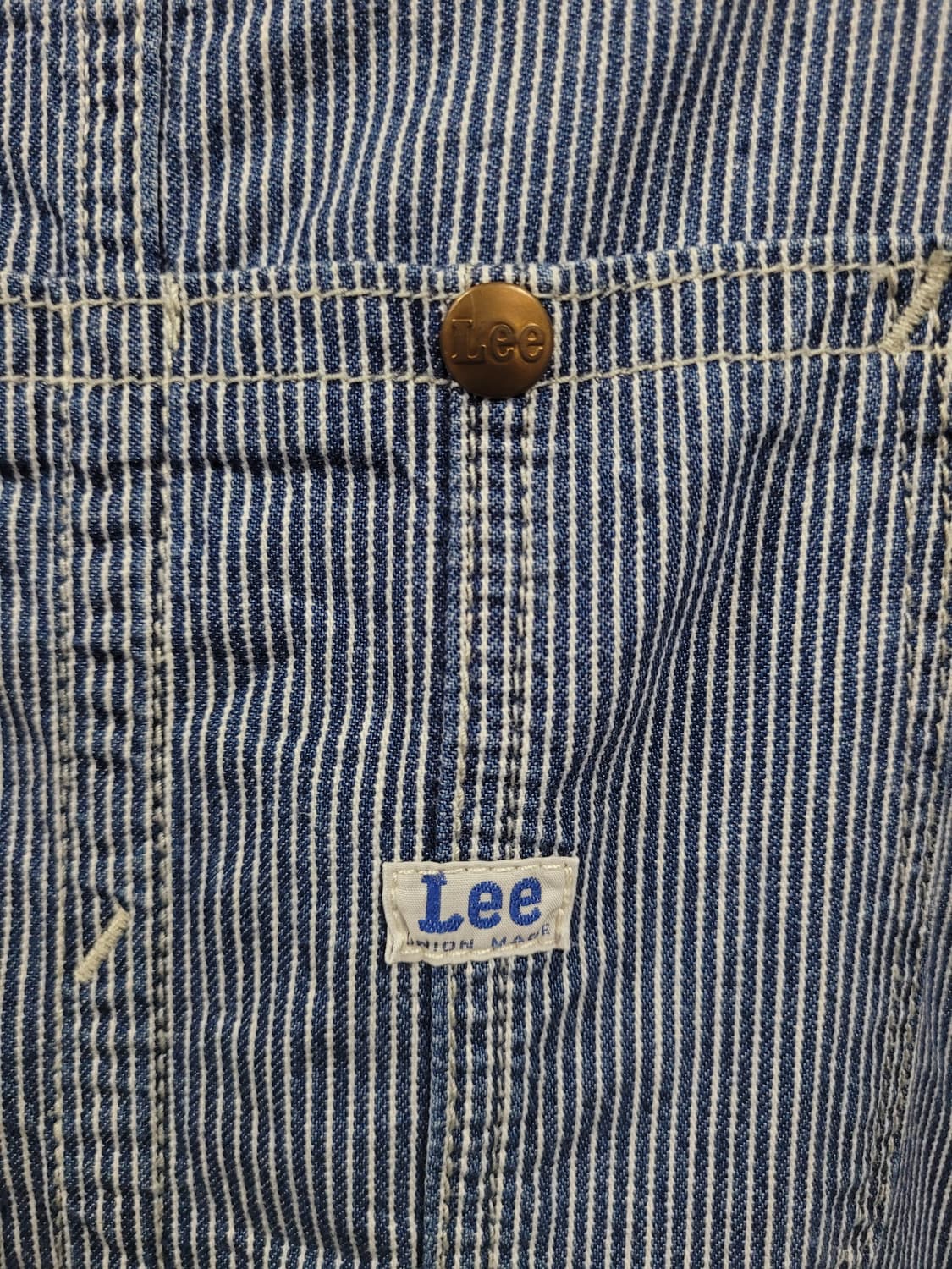 Lee 히코리 스트라이프 데님 오버롤 점프슈트  상품이미지3